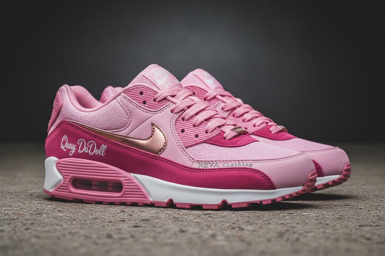 Quay DaDoll pink Air Max style sneakers